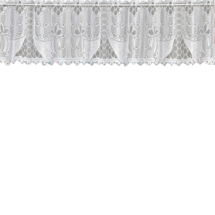 White Translucent Coffee Curtain Tulle Lace Sheer Warp Knitted Jacquard Curtains Bedroom Curtains