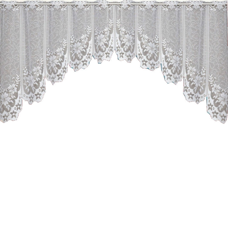 White Translucent Coffee Curtain Tulle Lace Sheer Warp Knitted Jacquard Curtains Bedroom Curtains
