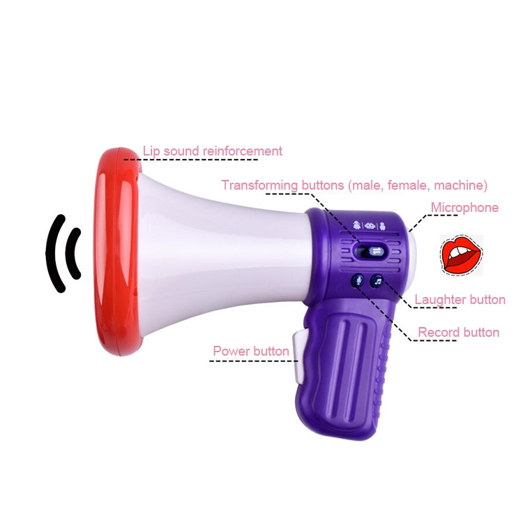 Children Handheld Microphone Speakers Sounder Loudspeaker Electric Music Tricks Toys, Random Color Delivery
