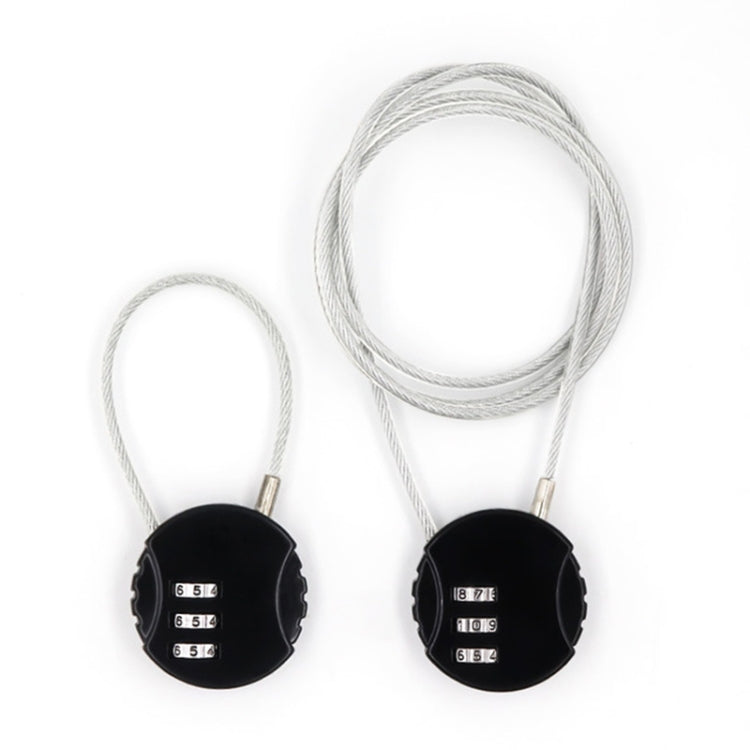 Steel Rope Spherical Combination Lock Gym Luggage Bicycle Round Padlock