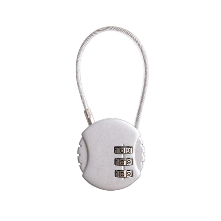 Steel Rope Spherical Combination Lock Gym Luggage Bicycle Round Padlock