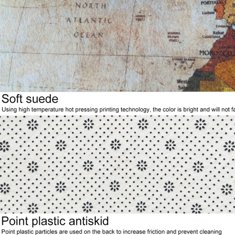 World Map Carpets Rug Bedroom Kids Baby Play Crawling Mat Memory Foam Area Rugs Carpet