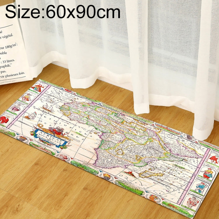 World Map Carpets Rug Bedroom Kids Baby Play Crawling Mat Memory Foam Area Rugs Carpet