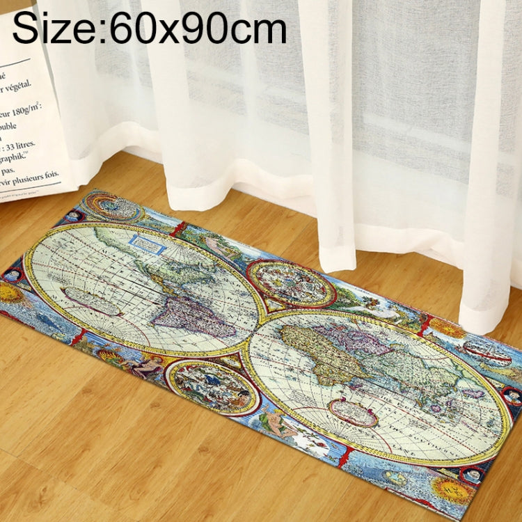 World Map Carpets Rug Bedroom Kids Baby Play Crawling Mat Memory Foam Area Rugs Carpet
