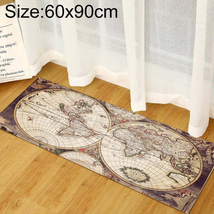 World Map Carpets Rug Bedroom Kids Baby Play Crawling Mat Memory Foam Area Rugs Carpet