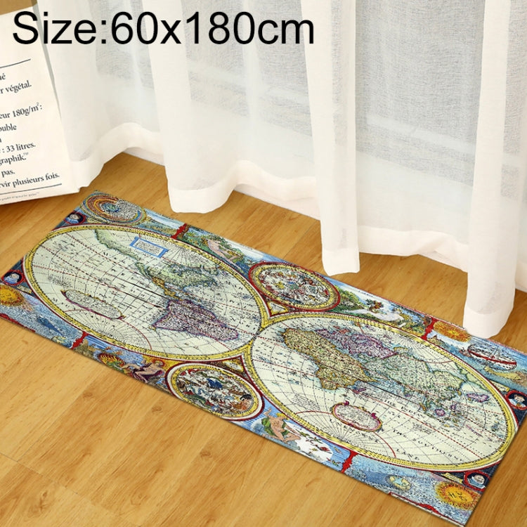 World Map Carpets Rug Bedroom Kids Baby Play Crawling Mat Memory Foam Area Rugs Carpet