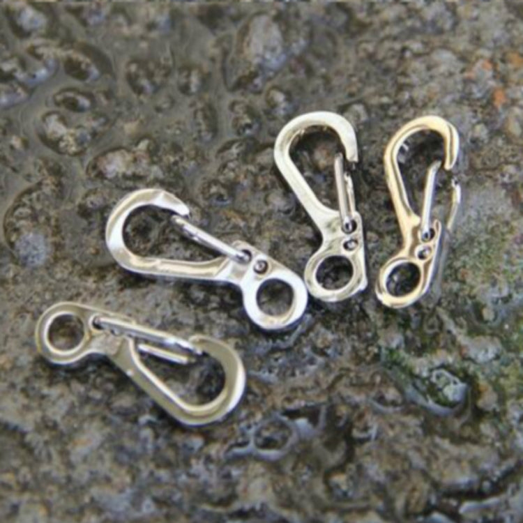 10 PCS SF Version Simple Mini Spring Hanging Buckle Keychain Buckle, Suitable for within 5mm Umbrella Rope