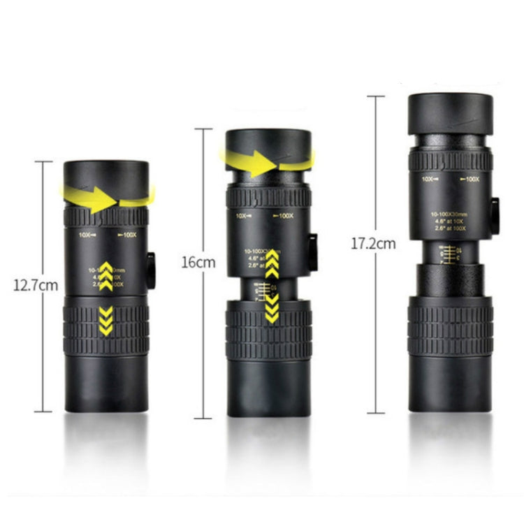 High magnification HD Low Light Level Night Vision Continuous Zoom Monocular