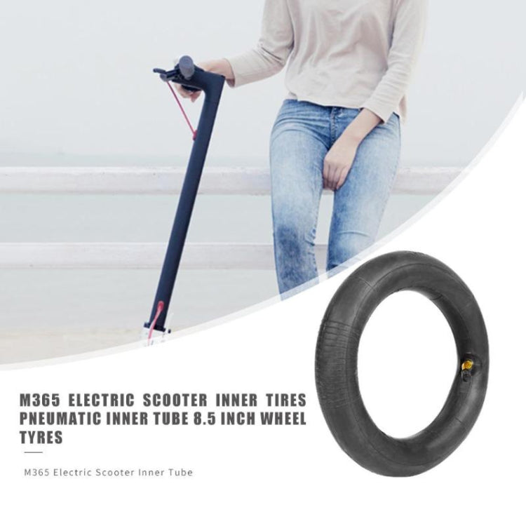 2 PCS For Xiaomi Mijia M365 Electric Scooter 8.5 inch Rubber Padded Tire Inner Tube with Valve Cover