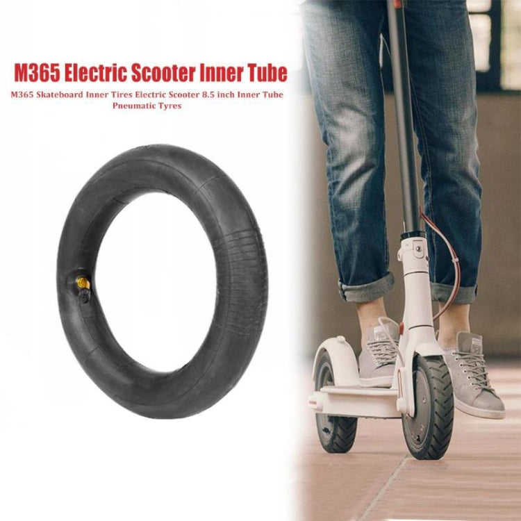 2 PCS For Xiaomi Mijia M365 Electric Scooter 8.5 inch Rubber Padded Tire Inner Tube with Valve Cover