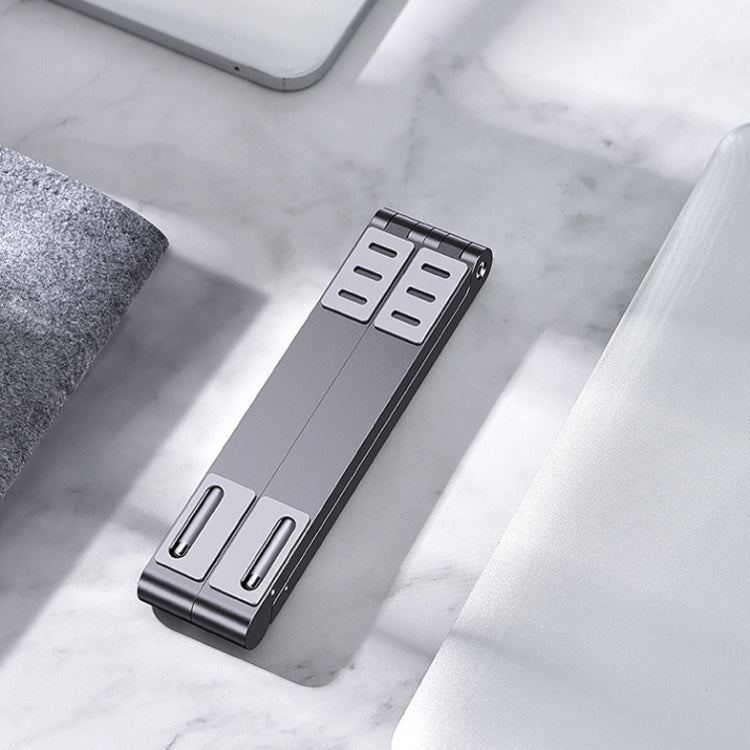 Oatsbasf 03040 Metal Mini Notebook Stand Aluminum Alloy Computer Cooling Folding Bracket