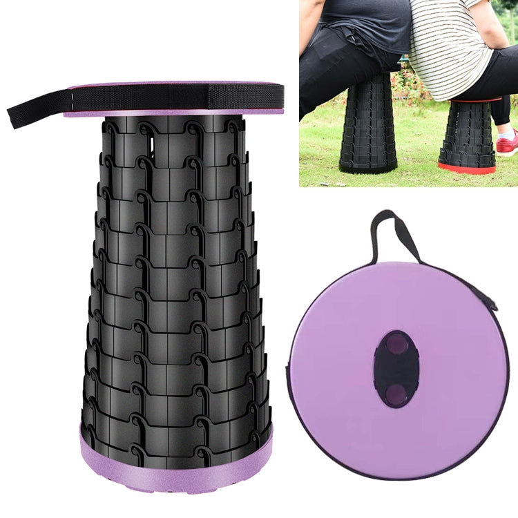 Outdoor Portable Folding Telescopic Plastic Stool Camping Fishing Garden Stool