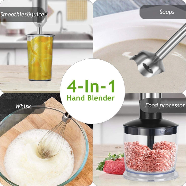 Multifunctional Food Processor Handheld Blender Detachable Magic Stick 5-speed Variable Speed Stainless Steel Cooking Stick, CN Plug