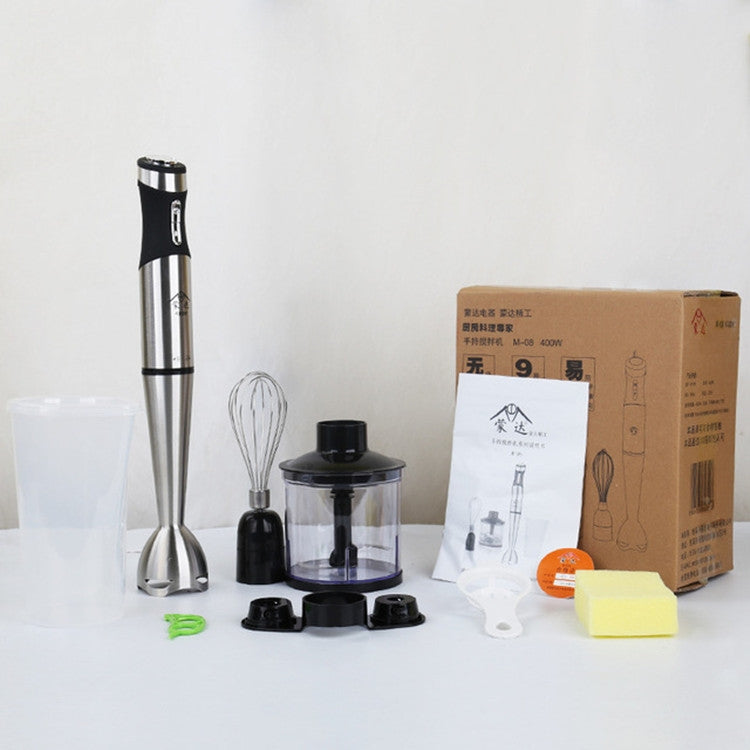 Multifunctional Food Processor Handheld Blender Detachable Magic Stick 5-speed Variable Speed Stainless Steel Cooking Stick, CN Plug