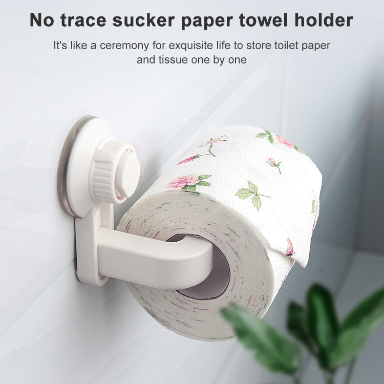 Toilet Paper Holder Suction Cup Wall Mount Removable Rack