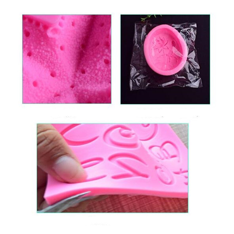 2 PCS Food Love Lock Key Fondant Silicone Mold DIY Baking Cake Decoration Tool