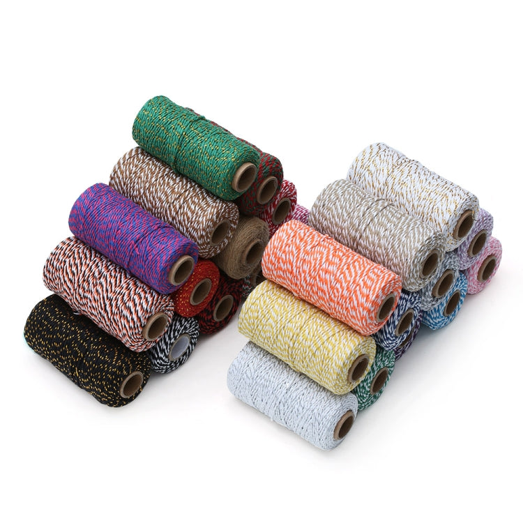 Two-color Cotton Thread Handmade DIY Drawstring Gift Box Packing Rope