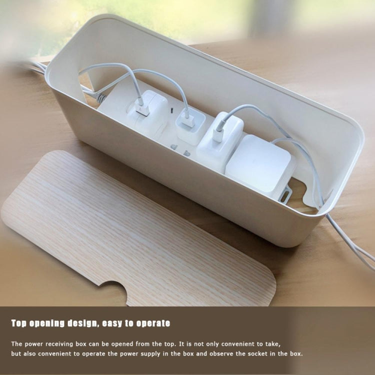 Power Cable Storage Box Case Anti-dust Charger Socket Organizer Desktop Network Line Storage Bin