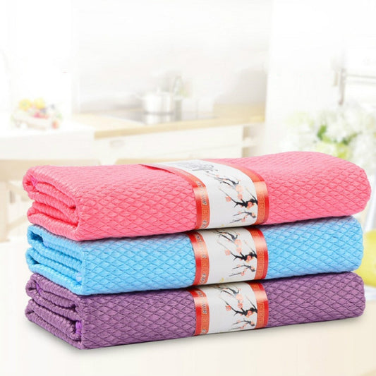 Kitchen Glass Window Soft Fiber Clean Towel