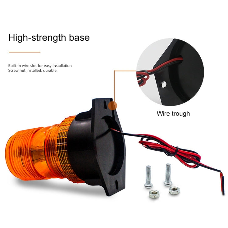 10-110V Forklift Warning Lights Strobe School Lights Traffic Construction LED Roof Engineering Vehicles Flash Lights