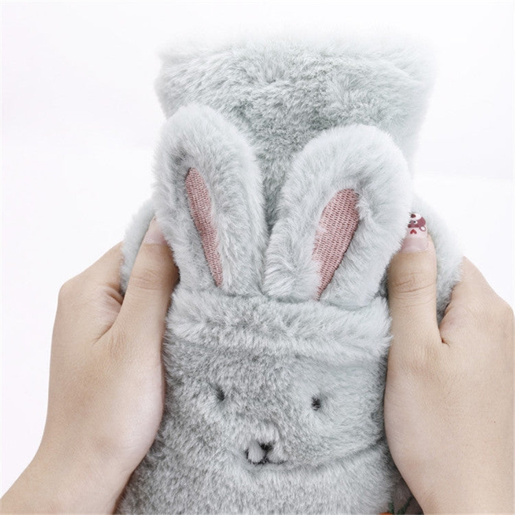 Plush Warm Water Bag Cartoon Rabbit Flushing Hot Water Bottle