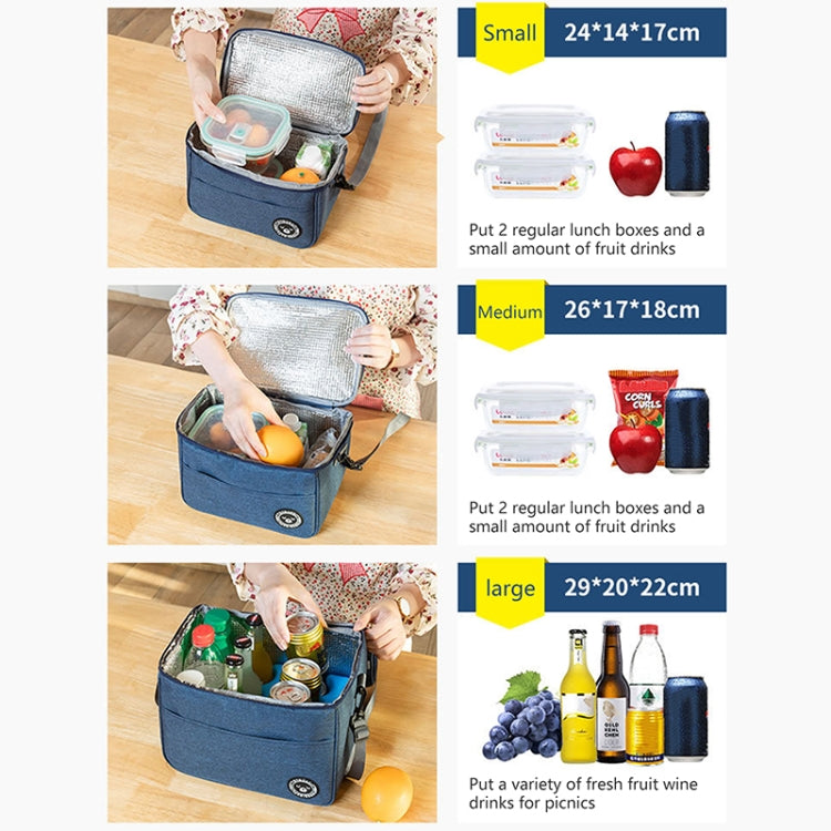 Thermal Lunch Box Bag Durable Waterproof Office Cooler Lunchbox with Strap