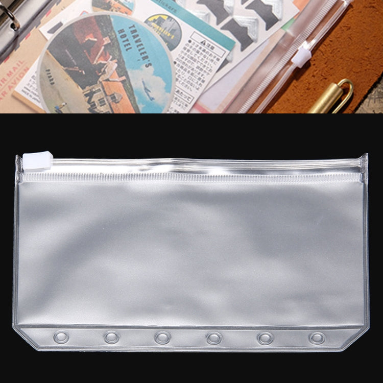 3 PCS Bill Bag Business Card Pull-edge Loose-leaf Pocket Insert PVC Zipper Storage Bag