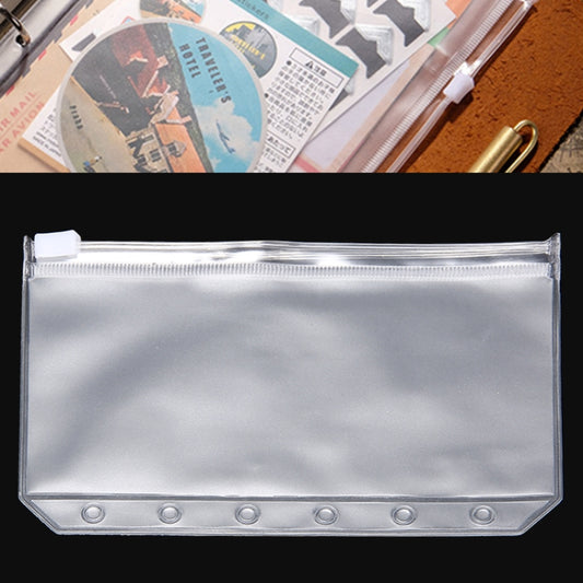 3 PCS Bill Bag Business Card Pull-edge Loose-leaf Pocket Insert PVC Zipper Storage Bag