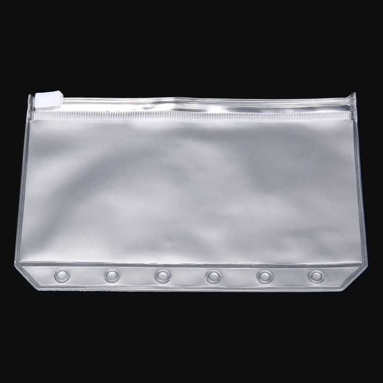 3 PCS Bill Bag Business Card Pull-edge Loose-leaf Pocket Insert PVC Zipper Storage Bag