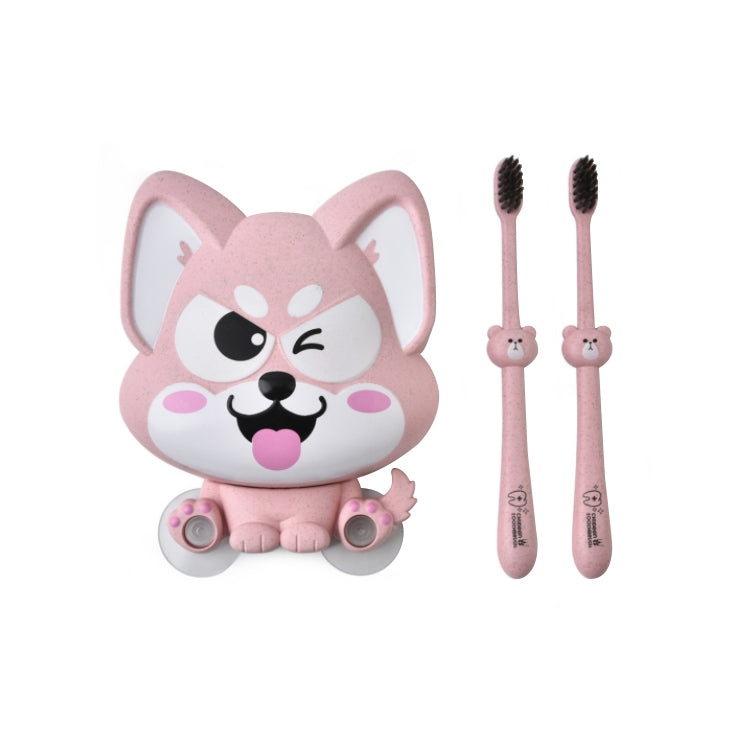 Cartoon Dog Suction Wall Toothbrush Toothpaste Shelf, Size:16x14x5cm