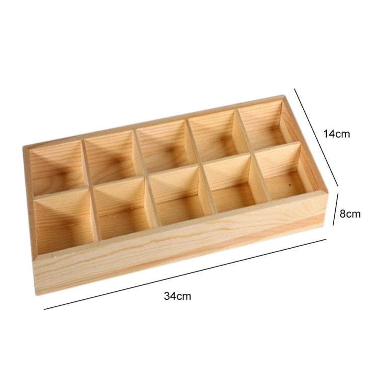 Succulent Wooden Storage Box Landscape Garden Decoration