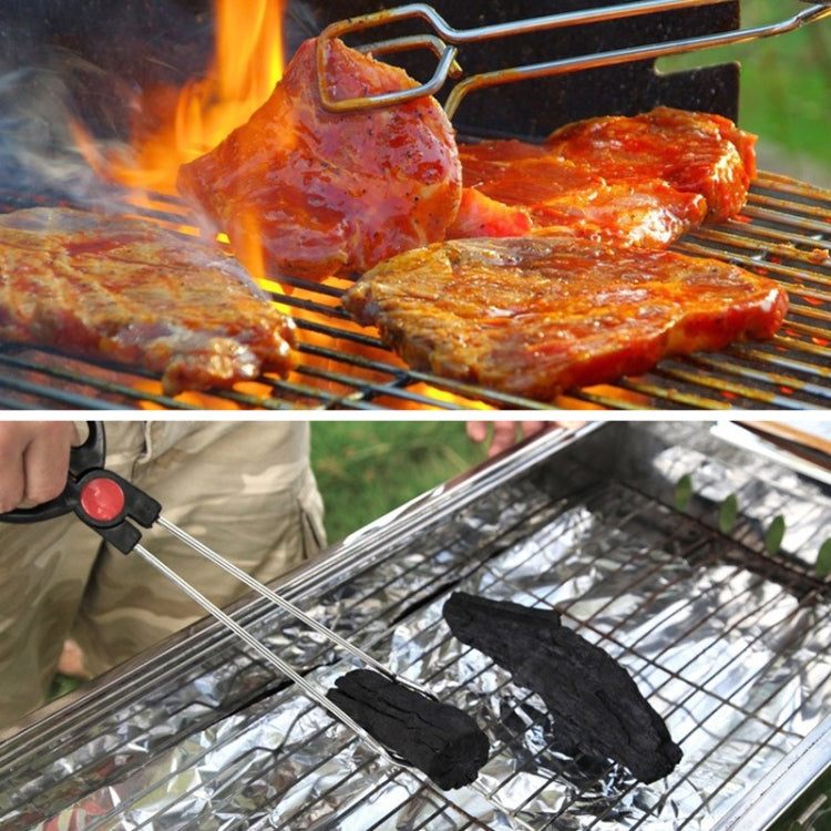 Stainless Steel Plastic Handle Barbecue Tongs Food Clip Barbecue Tools