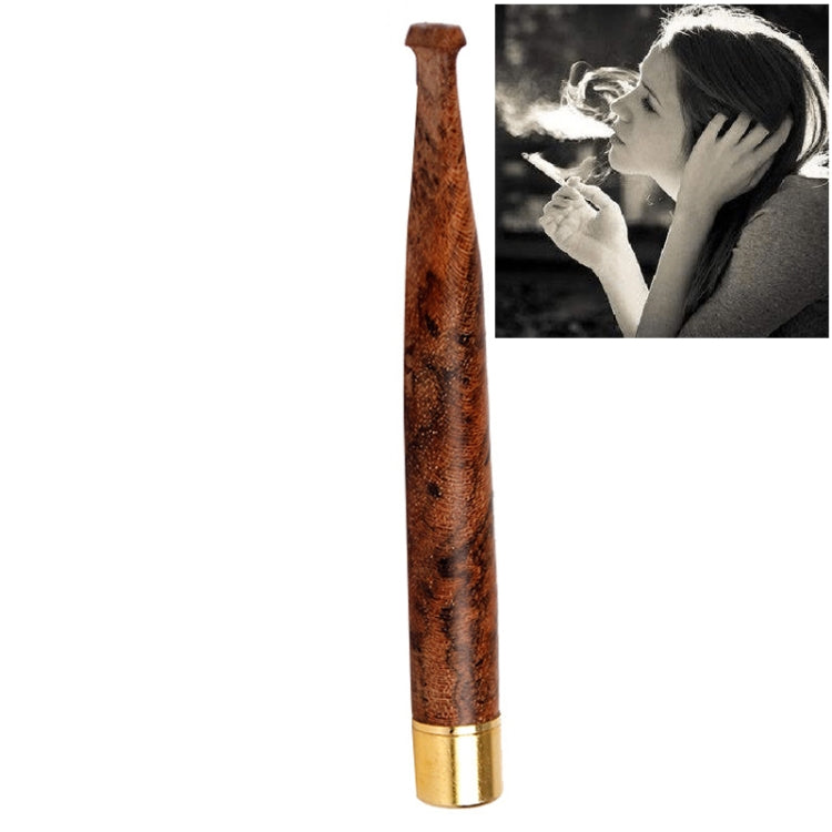 Ladies Twig Pull Rod Filter Can Wash Wood Sandalwood Long Cigarette Holder