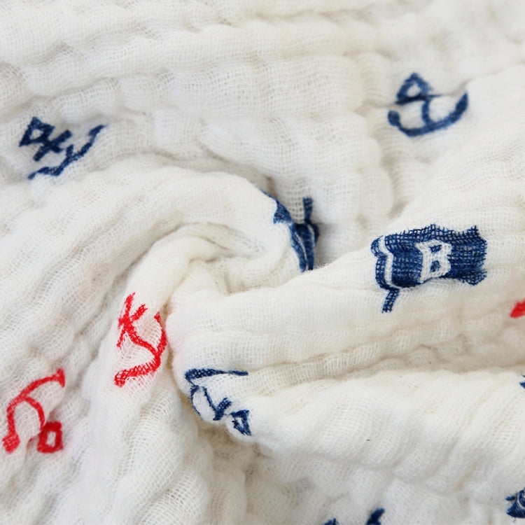 2 PCS Cotton 6-layer Gauze Saliva Towel Medical Seersucker Small Square Scarf