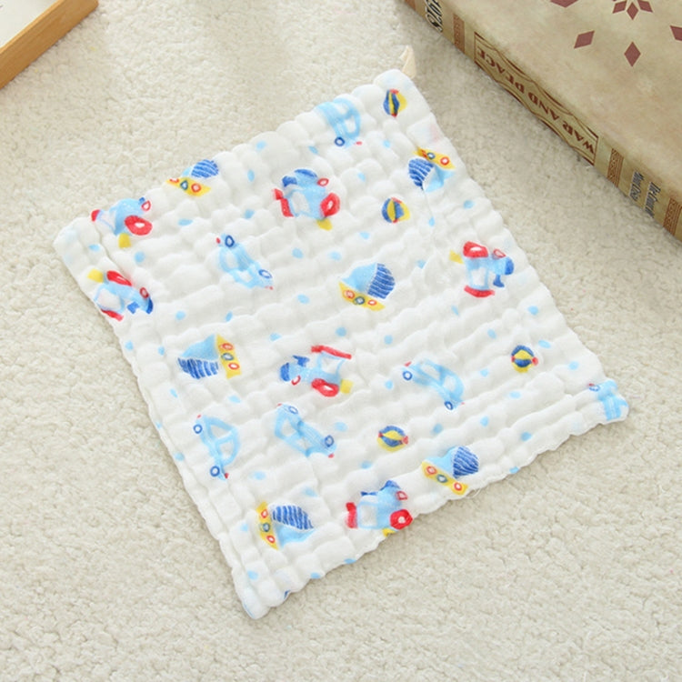 2 PCS Cotton 6-layer Gauze Saliva Towel Medical Seersucker Small Square Scarf