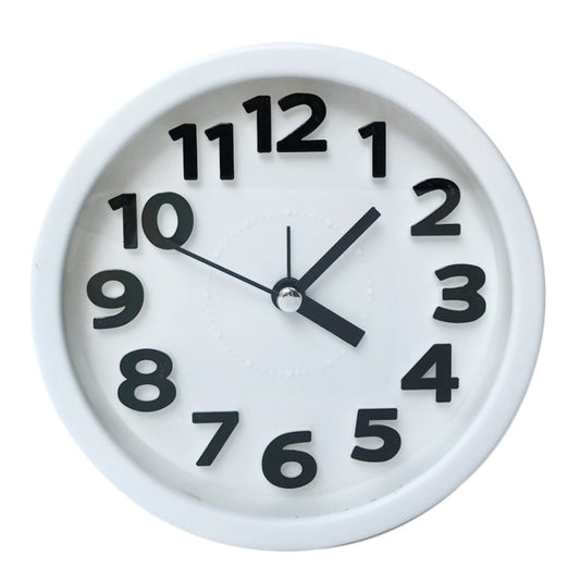 Round 12cm Candy Color Stereo Digital Silent Alarm Clock Children Student Alarm Clock, Round (White), Round (Red), Round (Green), Round (Blue), Round (Pink), Round (Black)