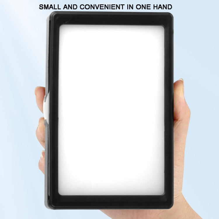 6 Inch 3200-5500K Three-color Temperature Photography Flat-panel Live Fill Light,Spec: