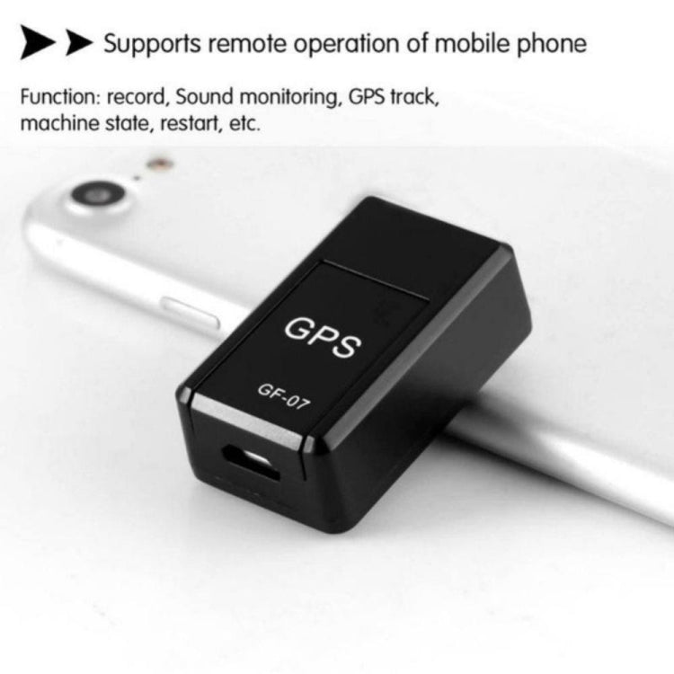 GF07 Mini GPS Tracking Strong Magnetic Locator Voice-controlled Recording Anti-lost Device Only Supports 2G Network