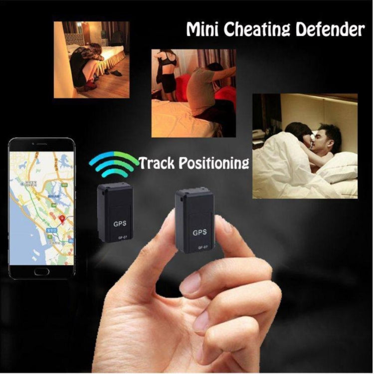 GF07 Mini GPS Tracking Strong Magnetic Locator Voice-controlled Recording Anti-lost Device Only Supports 2G Network