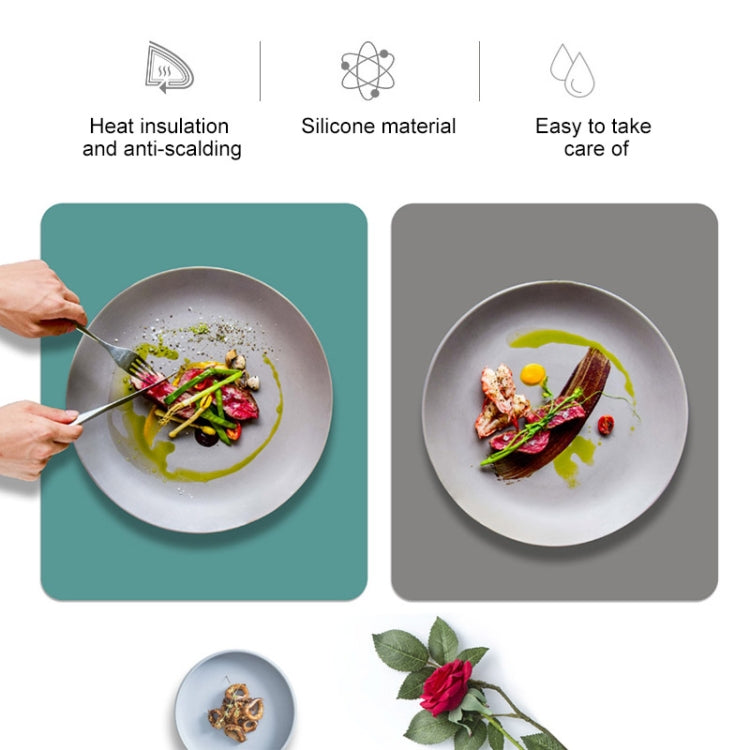 Nordic Style Food Grade Silicone Pad Tableware Environmental Insulation Pad Placemat