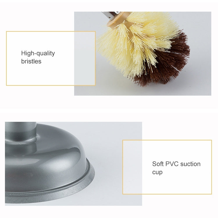 Household Long Handle Toilet Brush Suction Set Without Dead Angle Cleaning Brush