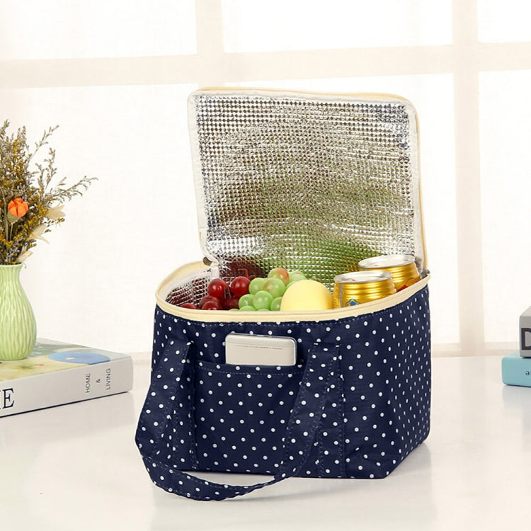 Large Oxford Cloth Insulation Bag Portable Lunch Bag Color Square Outdoor Picnic Bag