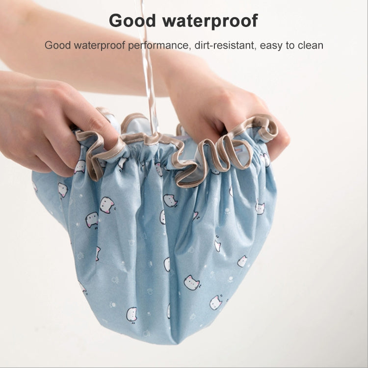 Thick Waterproof Bath Hat Double Layer Shower Hair Cover Women Supplies Shower Caps, Size:28cm