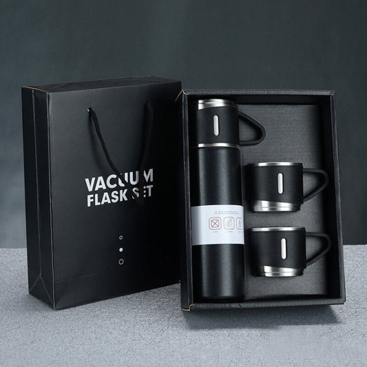 500ml 304 Stainless Steel Thermos Cup Portable Business Tea Cup,Spec:, Gift Box Set