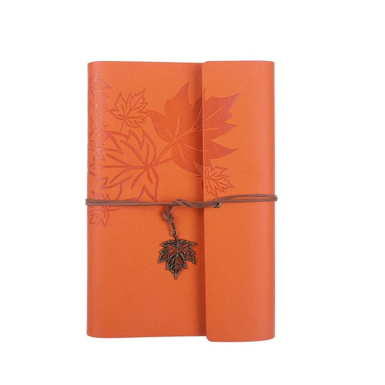 PU Maple Retro Straps Handbook Loose-leaf Notebook, A7, A6