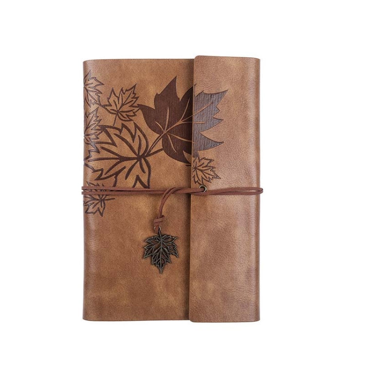 PU Maple Retro Straps Handbook Loose-leaf Notebook, A7, A6