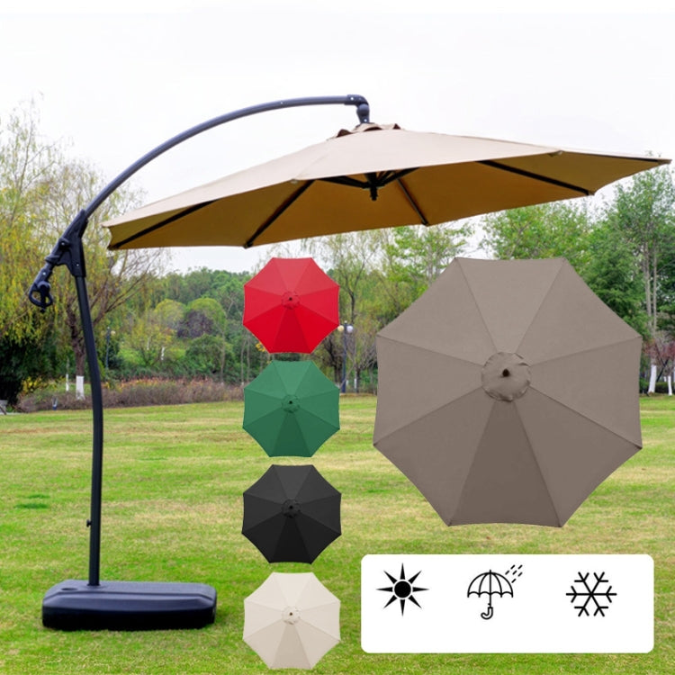 Polyester Parasol Replacement Cloth Round Garden Umbrella Cover