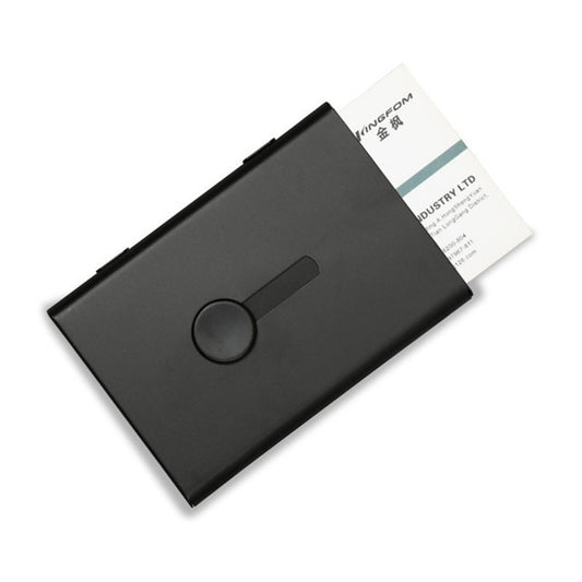 Metal Portable Push Card Case Ultra-thin Frosted Light Business Card Packing Box