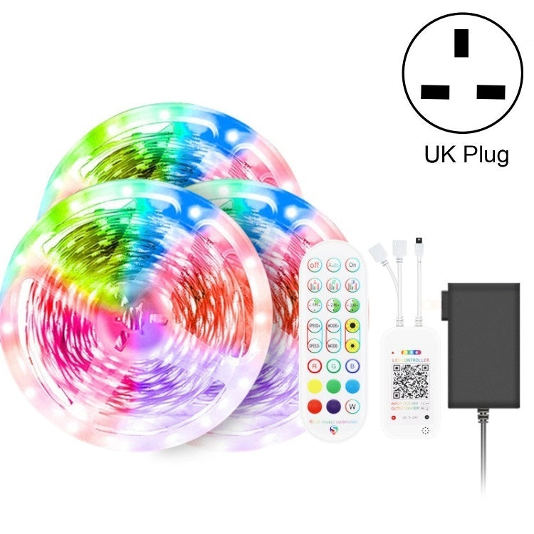 Bluetooth Suit Smart Music Sound Control Light Strip Waterproof 5050 RGB Colorful Atmosphere LED Light Strip With 24-Keys Remote Control