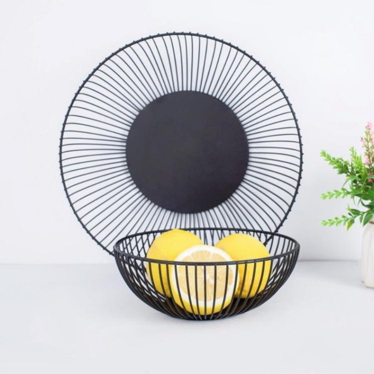 Household Living Room Fruit Basket Wrought Iron Desktop Snack Storage Basket, Snack Basket